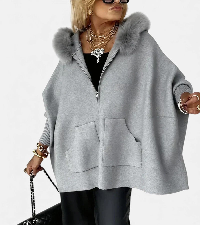 ARABELLE™ | Manteau à Capuche Décontracté avec Col en Fourrure