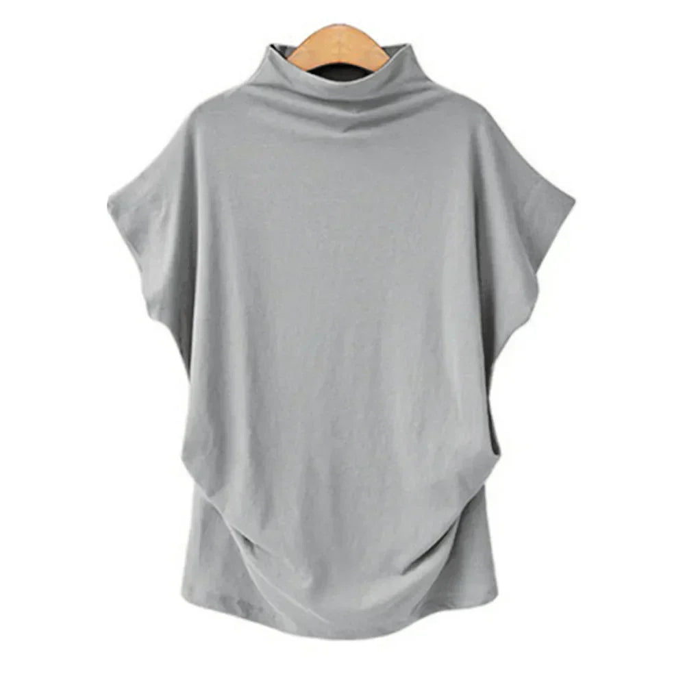 Lyra | Blouse à col roulé à manches courtes