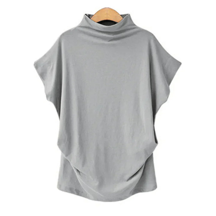 Lyra | Blouse à col roulé à manches courtes