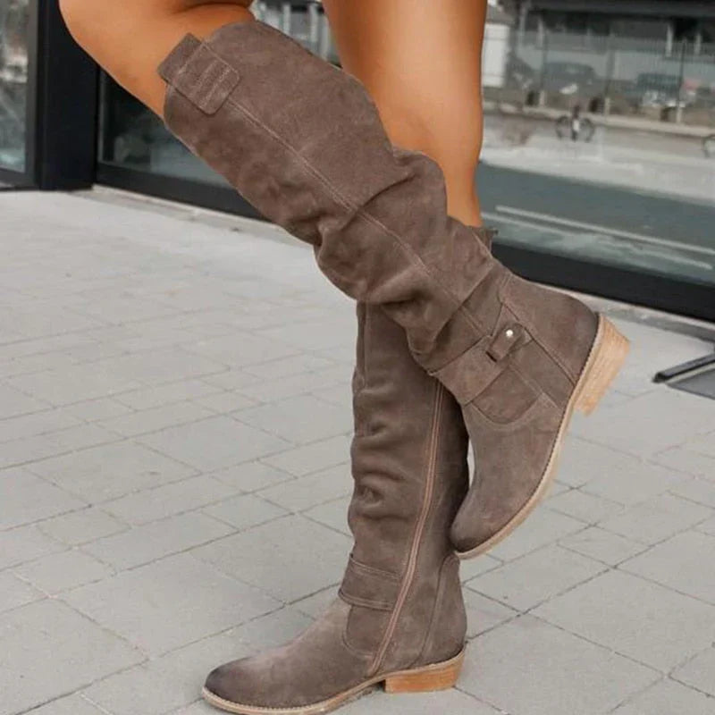 Clementine - Bottes en effet daim confortables et chaudes
