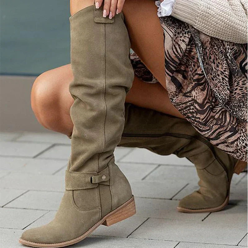 Clementine - Bottes en effet daim confortables et chaudes