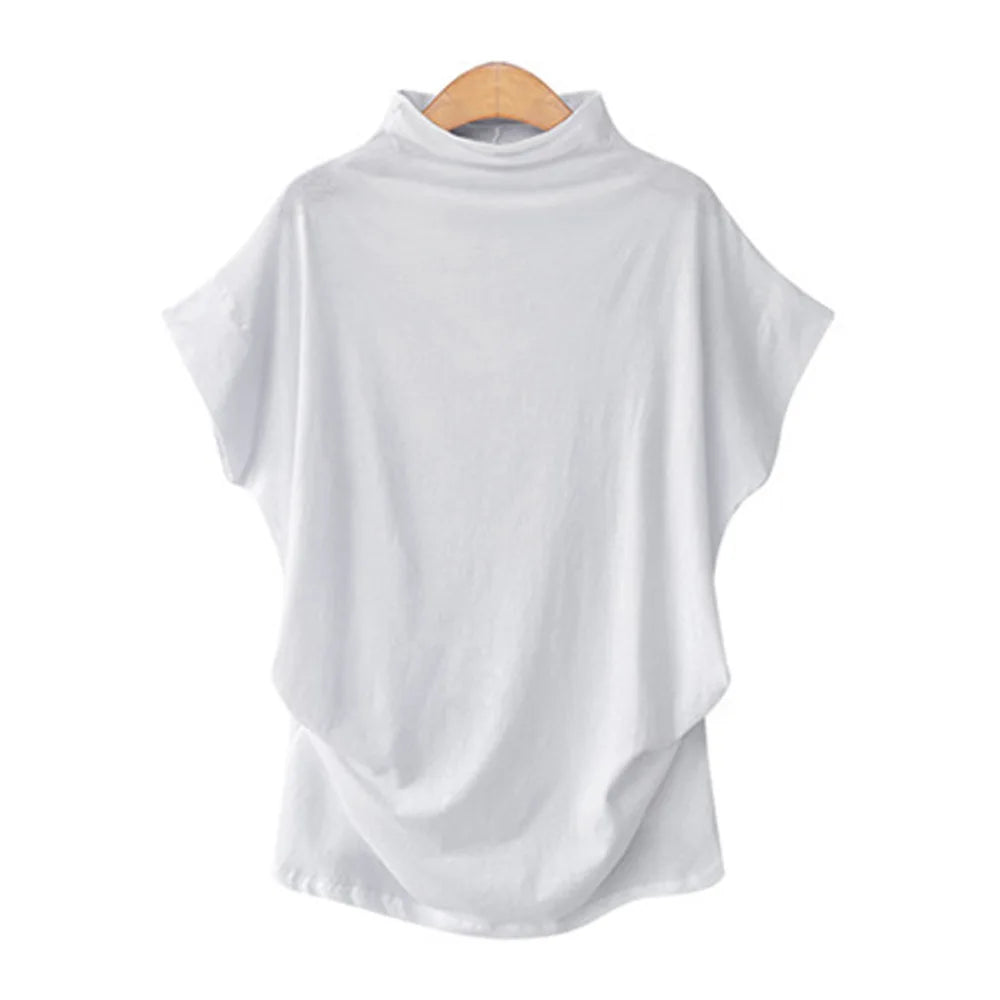 Lyra | Blouse à col roulé à manches courtes