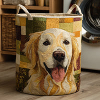 Sunny | Panier à linge matelassé Golden Retriever