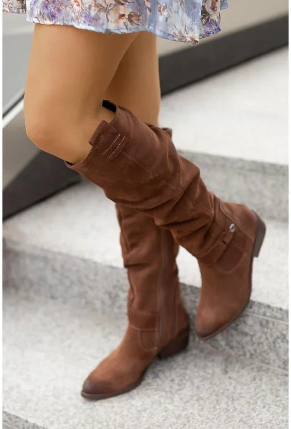Clementine - Bottes en effet daim confortables et chaudes
