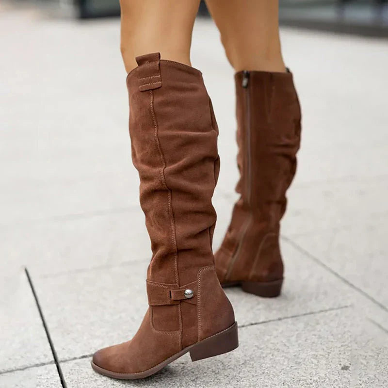 Clementine - Bottes en effet daim confortables et chaudes