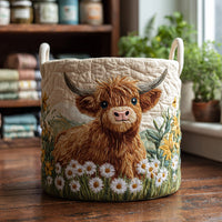 Heather | Panier à linge matelassé à motifs