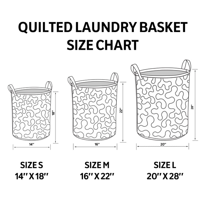 Naomi | Panier à linge matelassé avec motifs nature