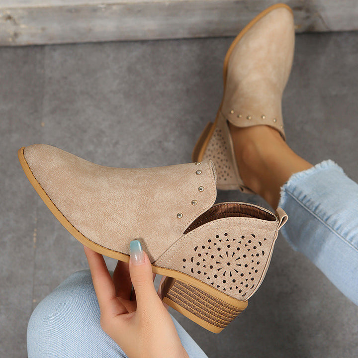 Louise™ - bottine kaki