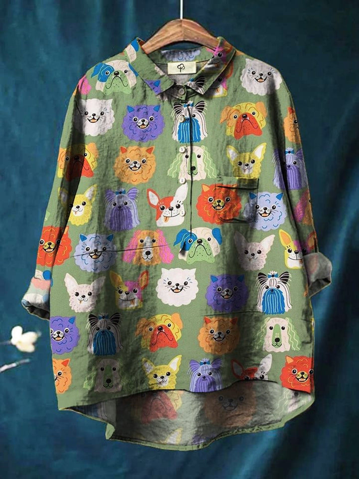 Quinn - Blouse Imprimée Art Vintage