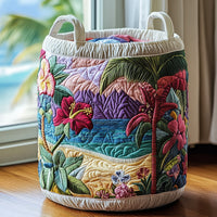 Marie-Rose™ | Panier Matelassé Fleurs de Mer
