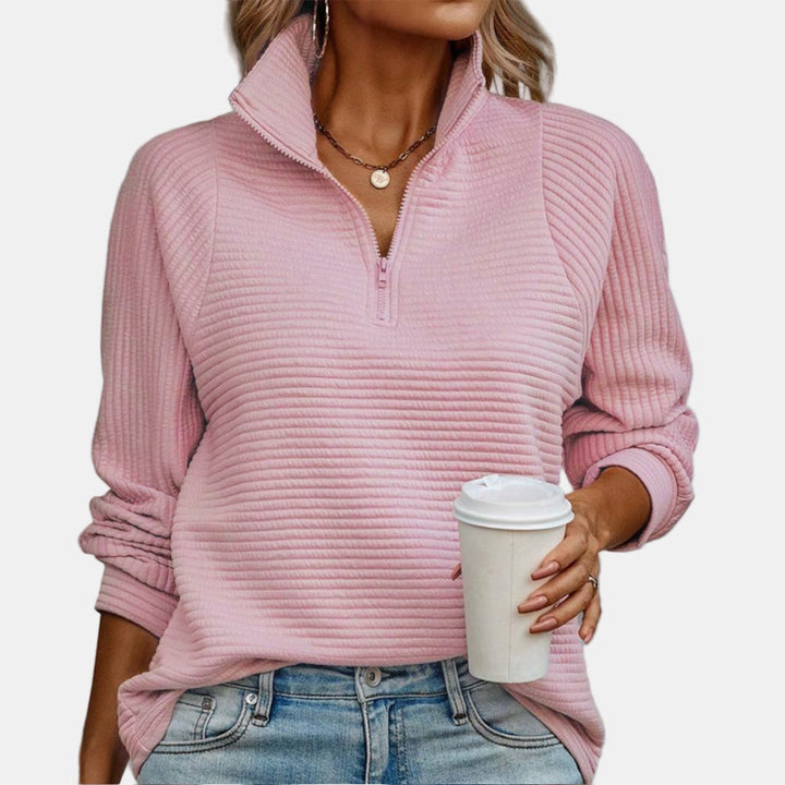 Maevira | Pull à Détail à Zip Demi