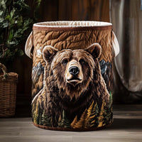Ghislaine™ | Panier Matelassé Ours en Balade