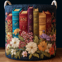 Gilberte™ | Panier Matelassé Livres Joyaux