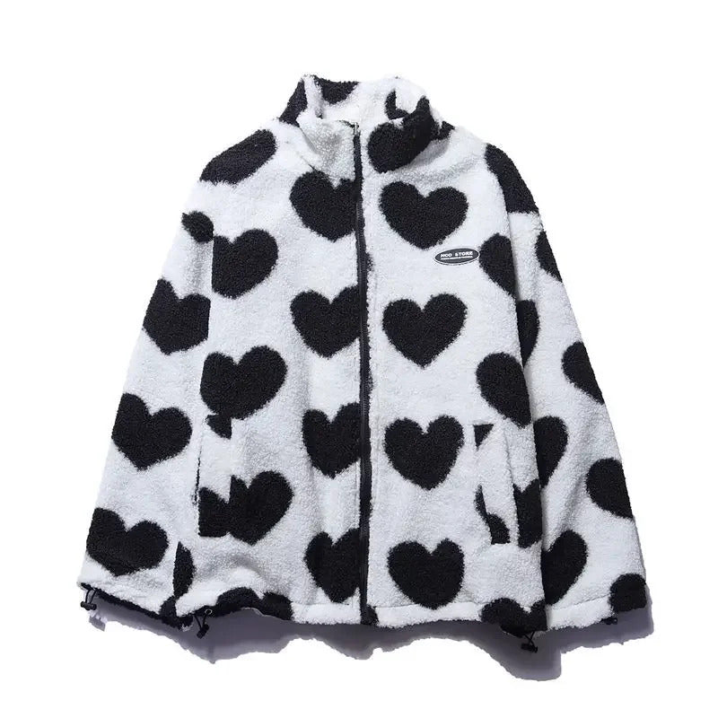 Mia | Veste réversible avec cœurs