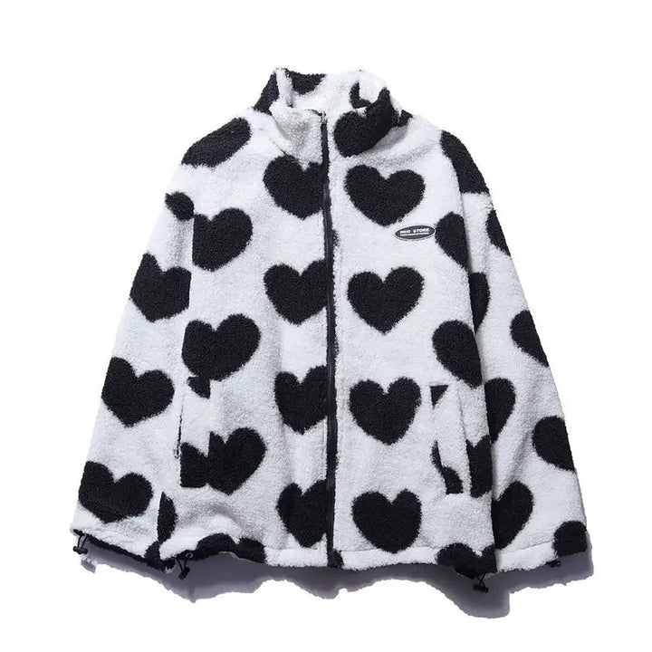 Mia | Veste réversible avec cœurs