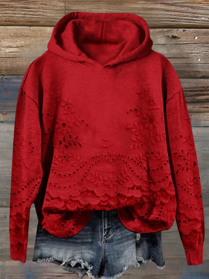 Rosa™ | Sweat à capuche avec dentelle