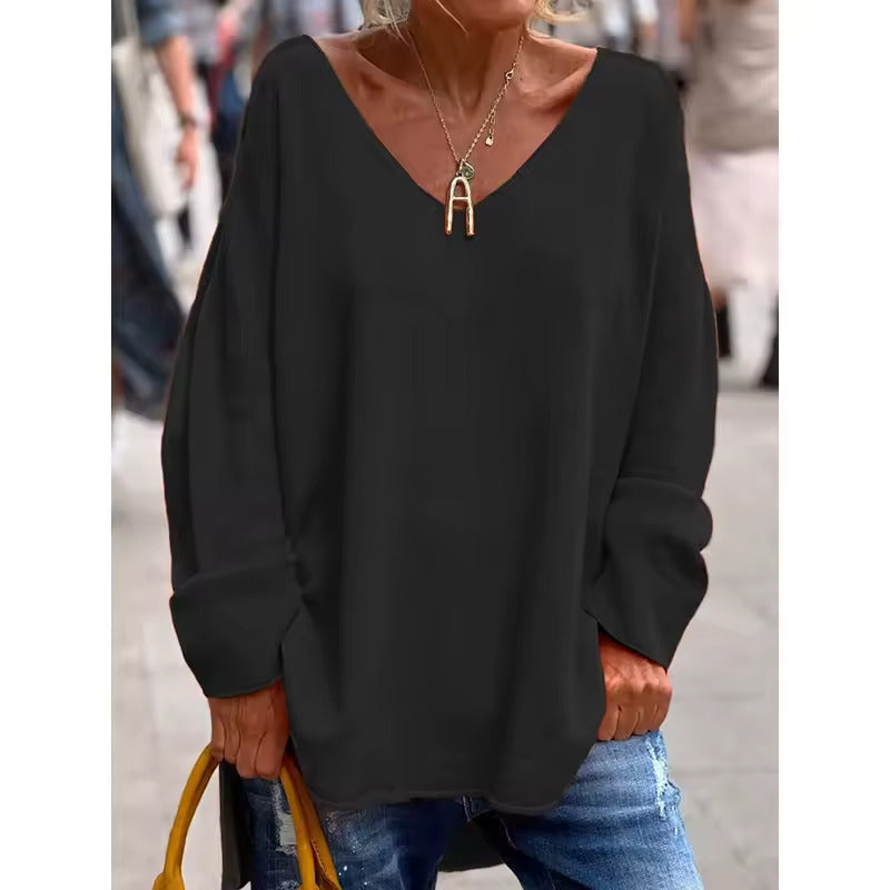MONICA | BLOUSE ÉLÉGANTE À COL EN V DÉCOLLETÉ