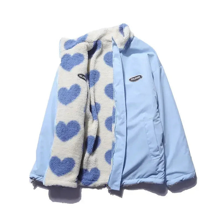 Mia | Veste réversible avec cœurs