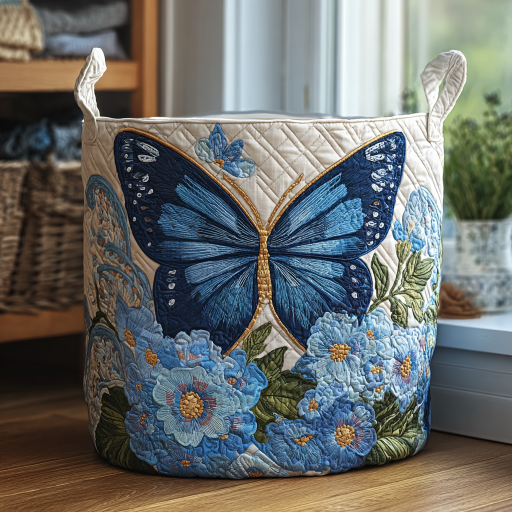 Matilda | Panier à linge matelassé autoportant
