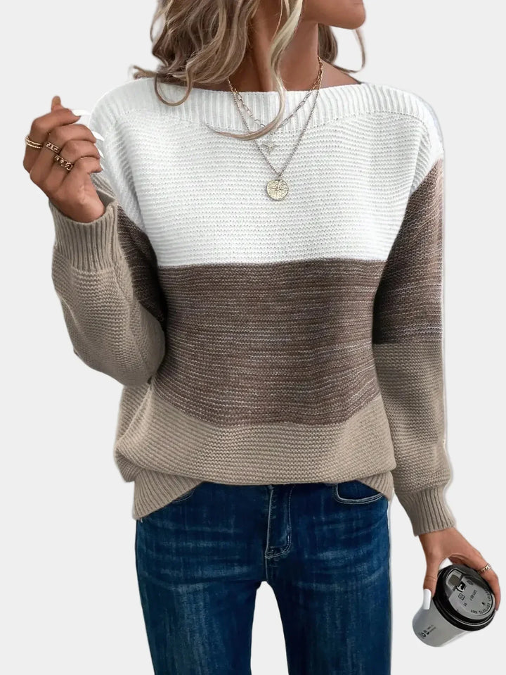 Cyraline | Pull Tricoté Ombre Stylé