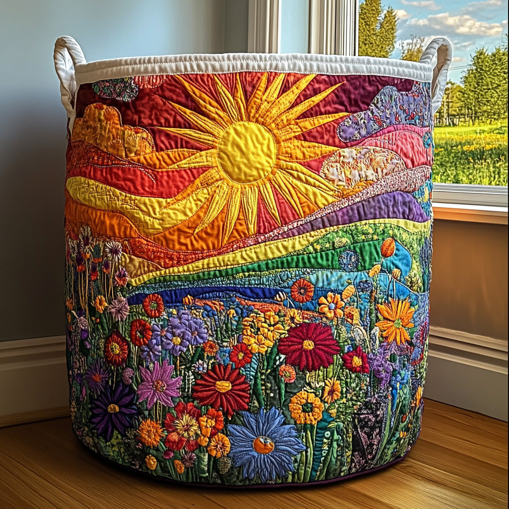 Amélia | Panier à linge matelassé décoratif