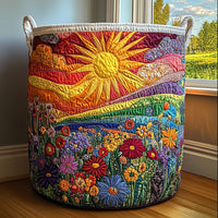 Amélia | Panier à linge matelassé décoratif