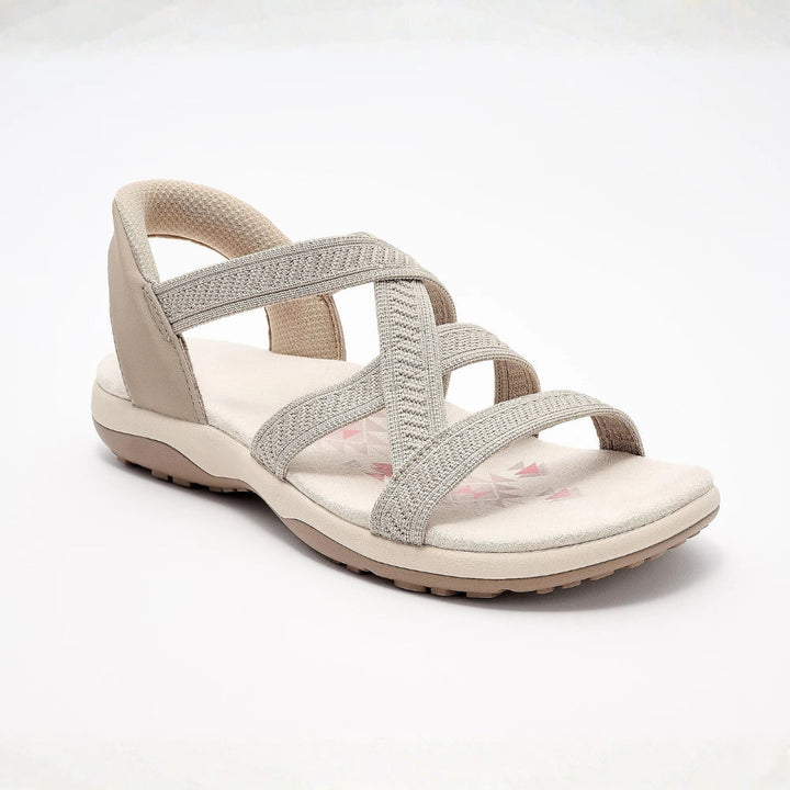Marielle | Sandales Crossover Tricot Reggae