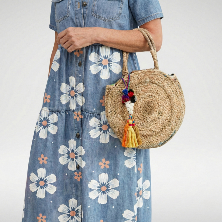 Kirra™ | Robe Fleurie en Denim