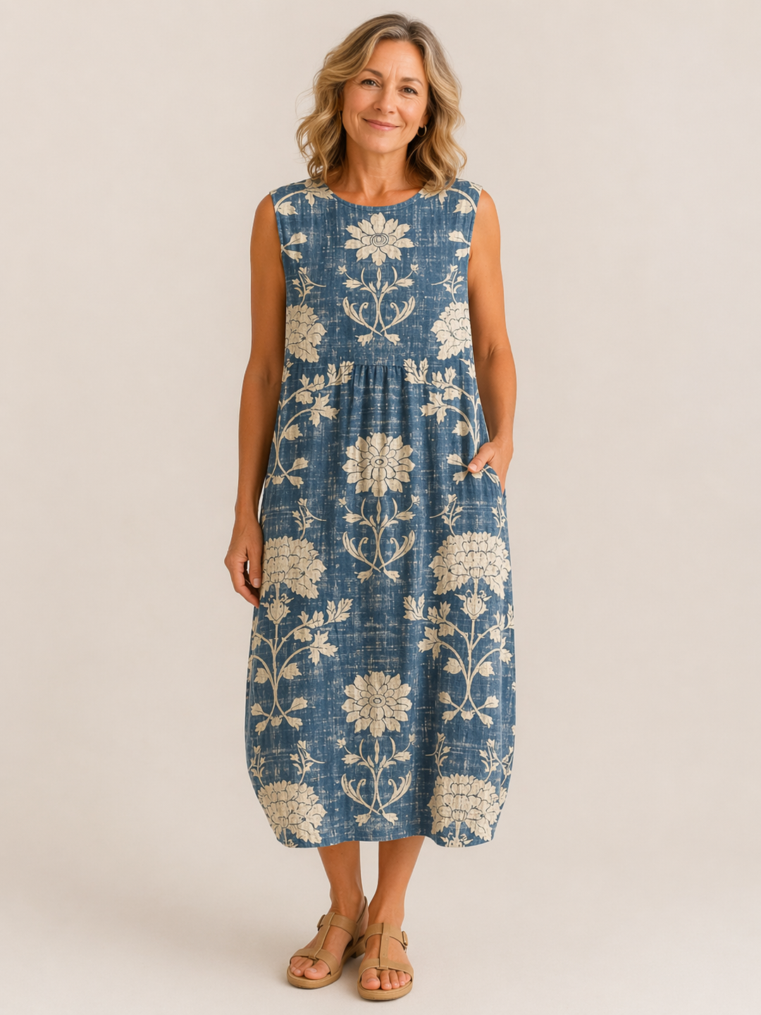 Belle | Robe midi bohème élégante et fluide