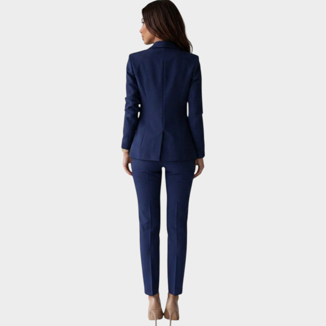 Camille | Ensemble tailleur croisé veste et pantalon