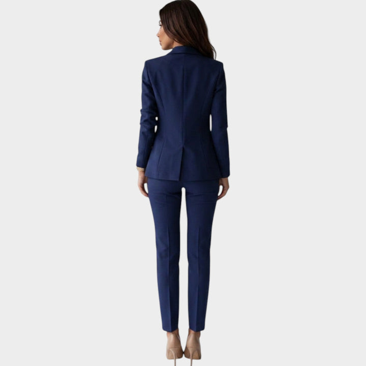 Camille | Ensemble tailleur croisé veste et pantalon
