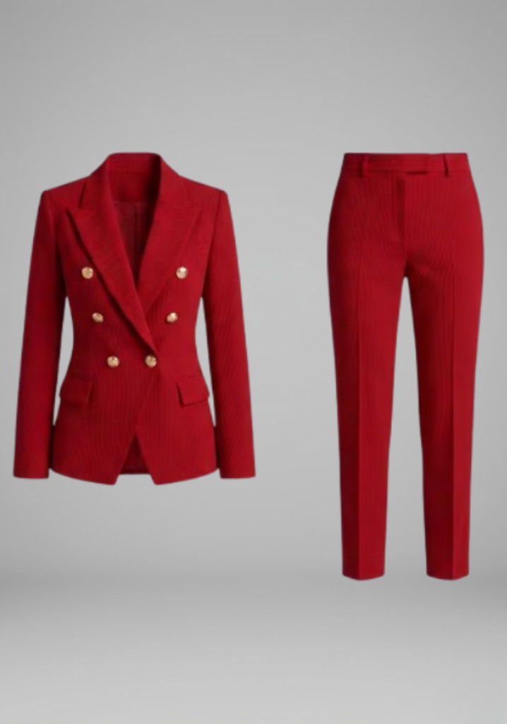 Gabrielle | Ensemble tailleur veste croisée et pantalon