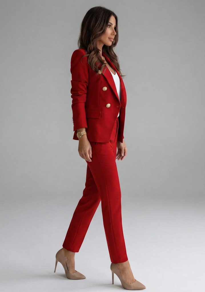 Gabrielle | Ensemble tailleur veste croisée et pantalon