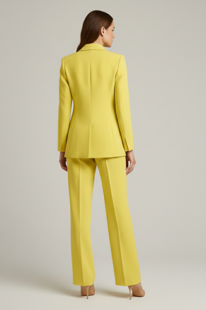 Ensemble tailleur – Veston structuré et pantalon jambe large