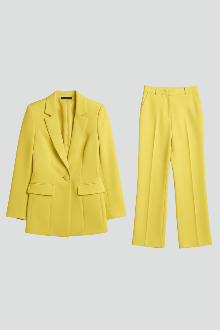 Ensemble tailleur – Veston structuré et pantalon jambe large