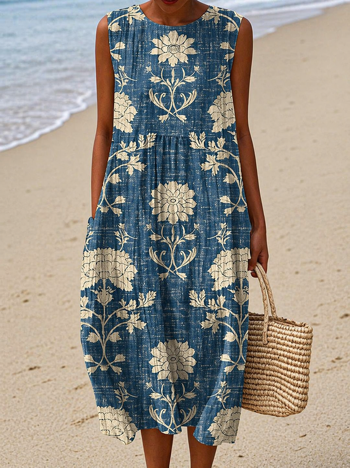 Belle | Robe midi bohème élégante et fluide