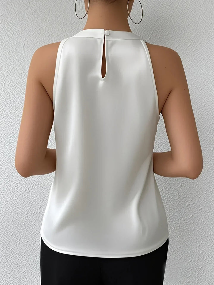 CYRENE | BLOUSE SANS MANCHES LUXUEUSE