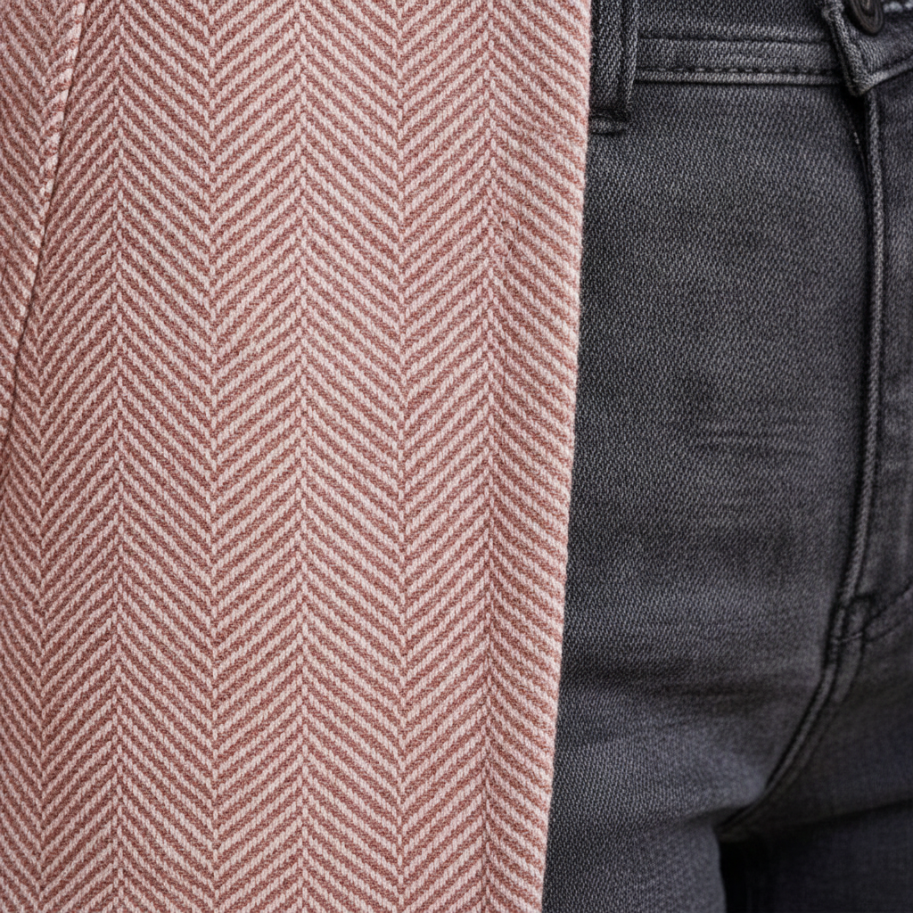 Amara | Veste blazer texturée rose pâle