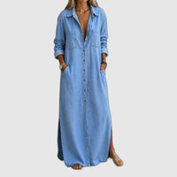Andrea | Robe en Jean Boutonnée