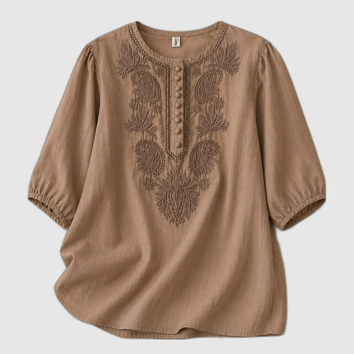 Verena | Blouse en Coton Lin