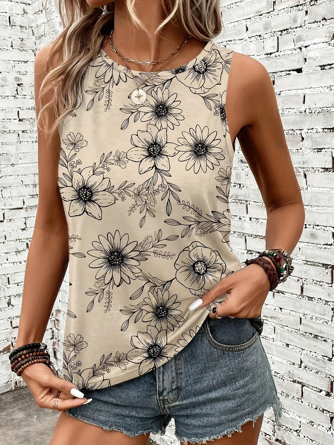 REYA | HAUT FLORAL D'ÉTÉ CONFORTABLE