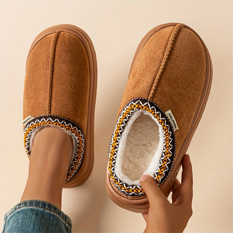 Berthe pantoufles camel