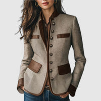 Camille | Blazer ajusté à motif tweed