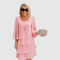 Catherine | Robe à Volants Élégante et Confortable