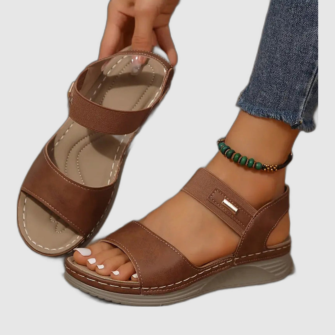 Cheryl - Sandales Orthopédiques à Talon Wedge
