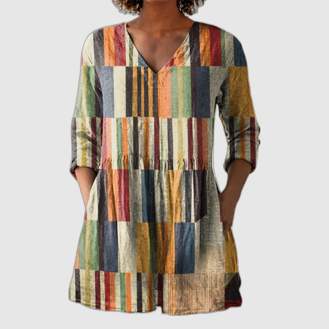 Chloe | Longue Blouse avec Décolleté en V
