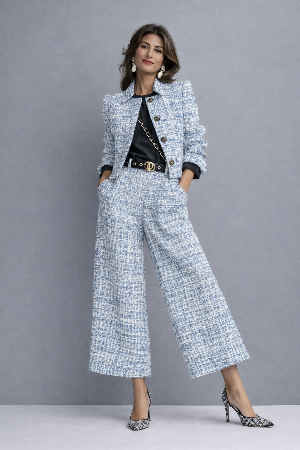 Diane ensemble veste et pantalon - Bleu