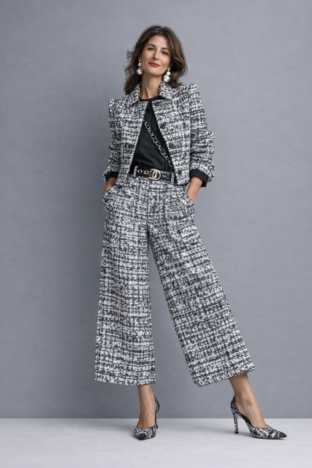 Diane ensemble veste et pantalon - Gris