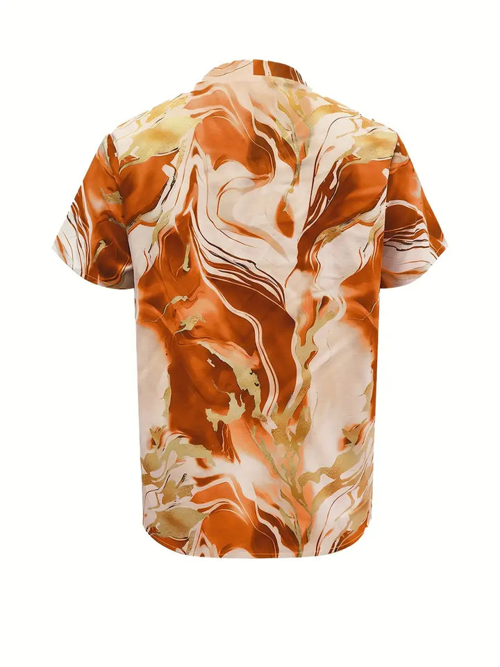 XYRIEL | BLOUSE EN IMPRIMÉ MARBRE ÉLÉGANTE