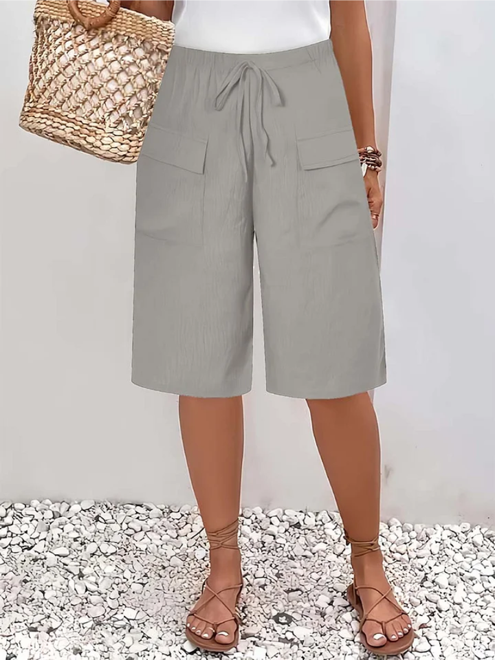 Nyla - Short en tissu doux avec cordon de serrage